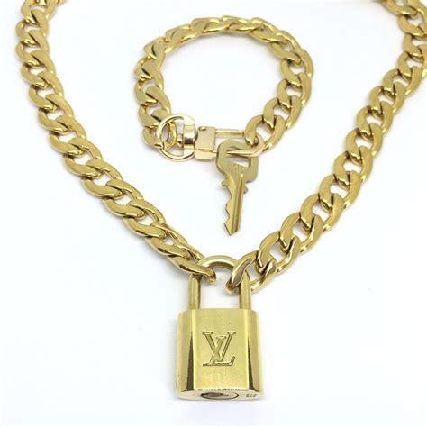 louis vuitton lock necklace authentic|louis vuitton lock necklace price.